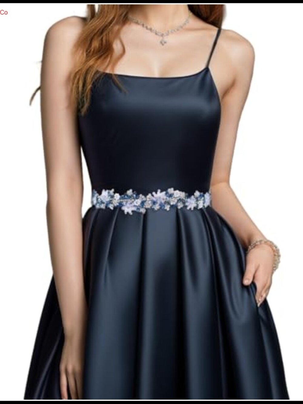 Rhinestone Pearl Flower Bridal Belt Wedding Formal Dress Sash